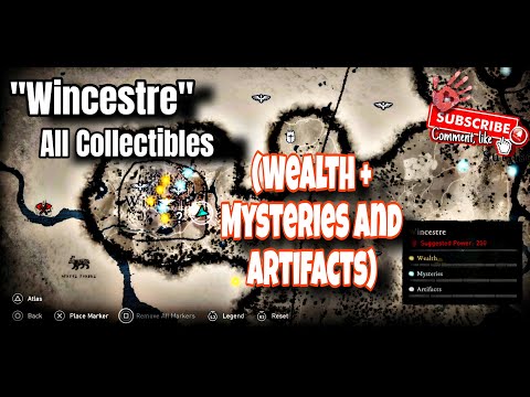 Ac Valhalla Wincestre All Collectibles(Wealth+Mysteries And Artifacts)Part 1