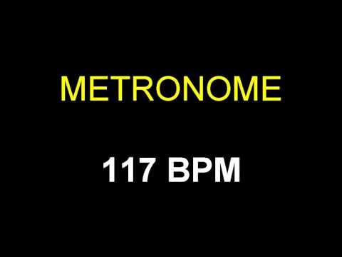 Metronome 117 BPM Beats Per Minute