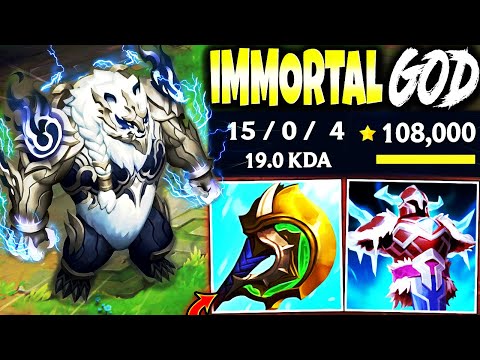 Meet the IMMORTAL GOD VOLIBEAR Season 13 Divine Build ~ 100k+ TOTAL DMG 🔥 LoL Top Voli s13 Gameplay