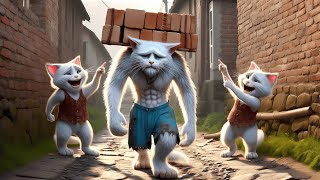 Kitten work day and night to achieve his goals.....