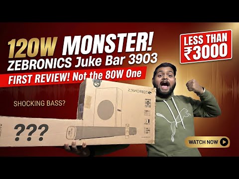 120W MONSTER! Zebronics Juke Bar 3903 Review – WAY Better Than the 80W Model?