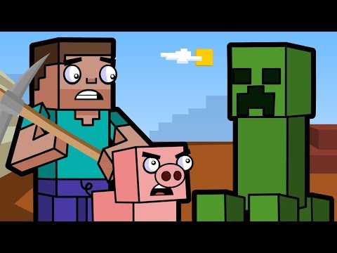 Creeper Cave & Diamonds | Block Squad (Minecraft Animation)