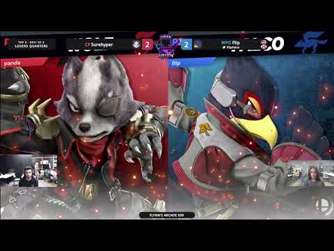 Flynn's Arcade 039 Losers Quarters - Surehyper (Wolf) Vs. Flip (Falco) SSBU ULTIMATE