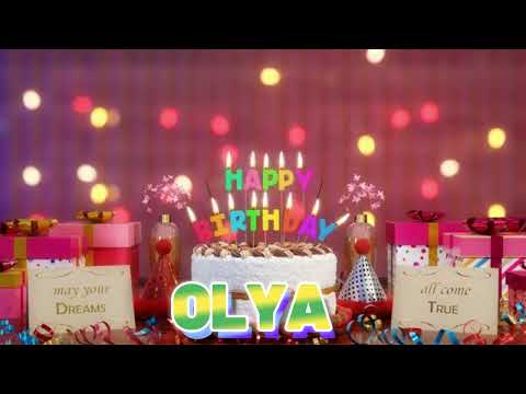OLYA Happy Birthday Song with Names 🌟 Happy Birthday to You