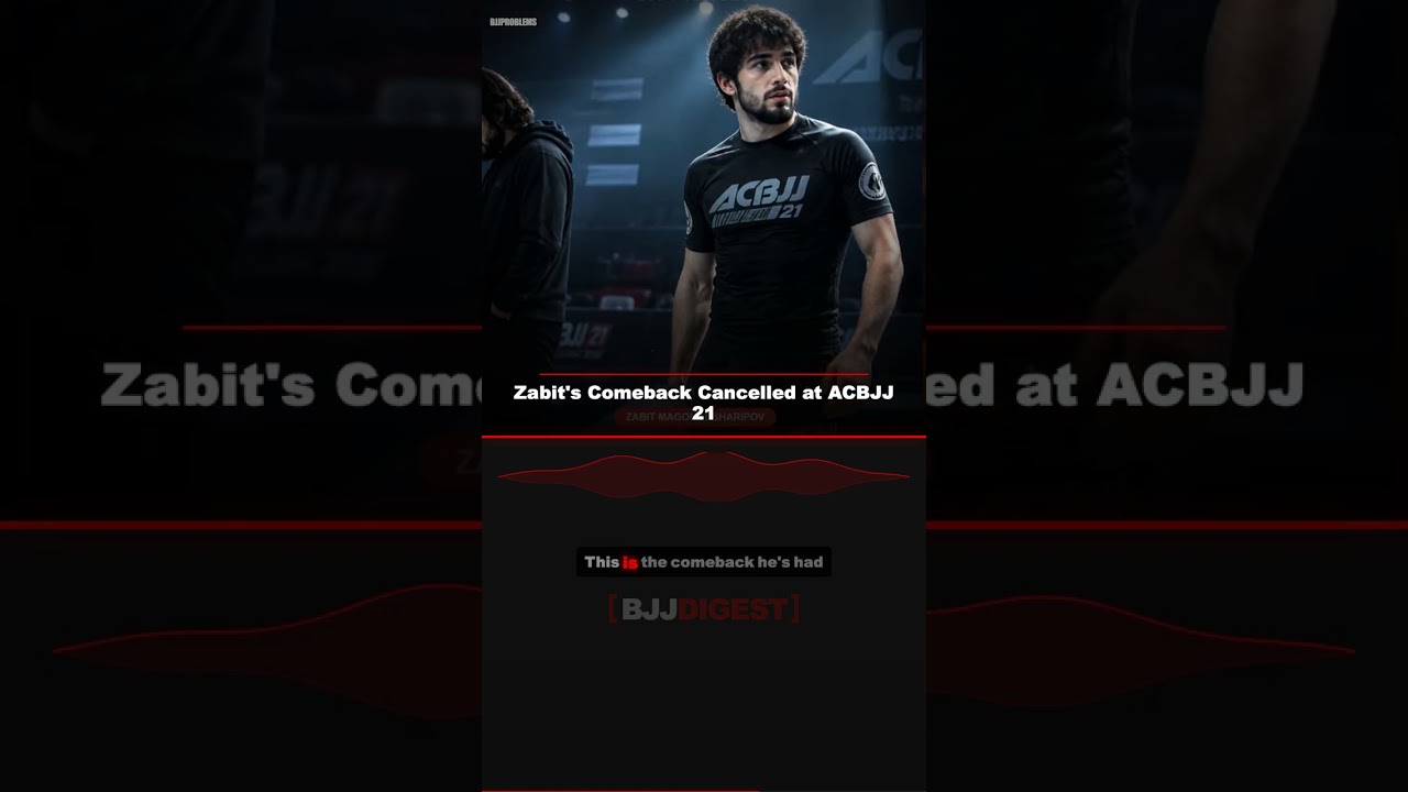 Zabit's Comeback Cancelled at ACBJJ 21 #Shorts