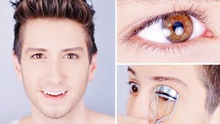 Смотреть онлайн Мужской повседневный макияж для глаз