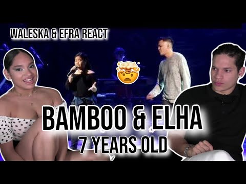 Waleska & Efra react to BAMBOO with Elha Nympha - 7 years old live