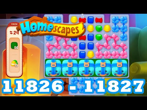 Homescapes Level 11826 - 11827 HD 3 - match puzzle Gameplay Walkthrough android | IOS | GameGo Game