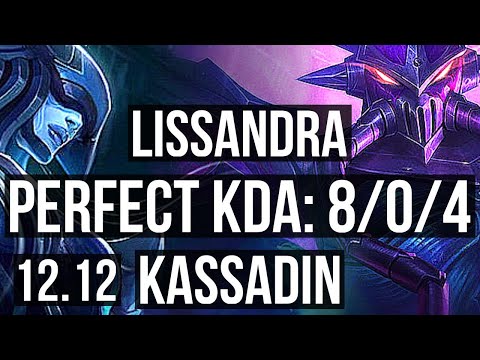 LISSANDRA vs KASSADIN (MID) | 8/0/4, Legendary, 300+ games | KR Master | 12.12