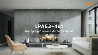 How to install Spring Assisted Fireplace Mantel TV Mount-LPA53N-461