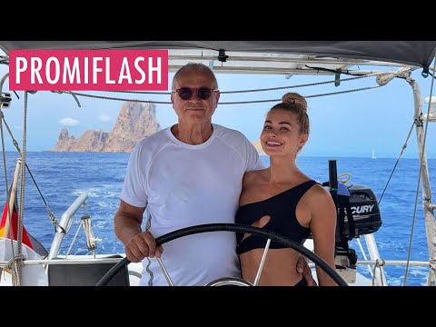 Ein seltener Anblick: Pamela Reif zeigt sich mit ihrem Vater