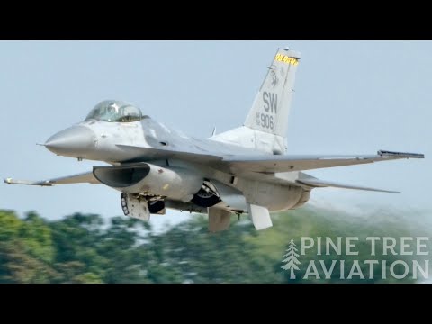 F-16 Viper Mini Demo and P-51 Heritage Flight - EAA AirVenture 2024