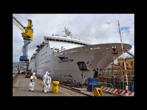 The grand celebration gets her hull white!