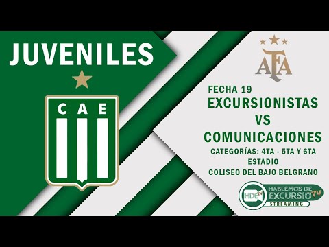 Excursionistas vs Comunicaciones | Fecha 19 | Juveniles B 4TA - 5TA Y 6TA DIVISIÓN