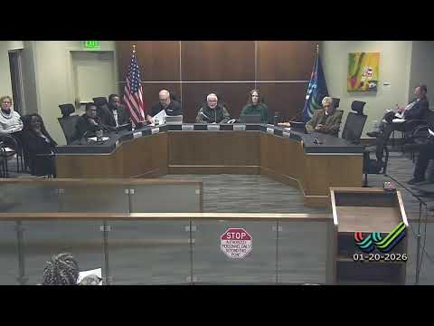 City of Waterloo City Council Meeting Regular Session - Tuesday, January 20, 2026