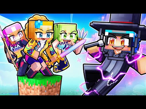 6 Friends on Saja Boys x Huntrix One Block in Minecraft!