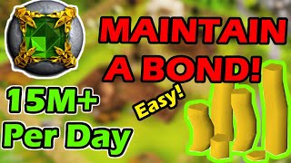 I use This Secret Money Maker to Maintain my Bond on OSRS 2024! Making gp Guide