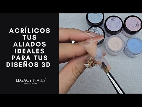 Los acrílicos son tus aliados ideales para conseguir uñas con efecto de 3D ¡Inspírate!