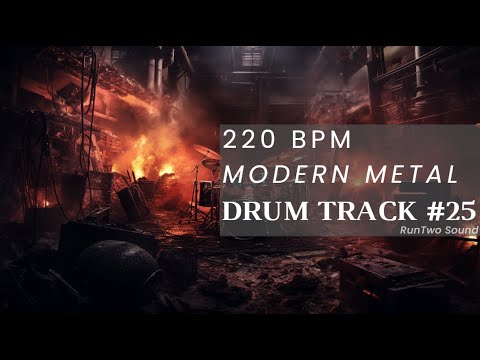 220 BPM | Fast In Your Face Metal Drum Track