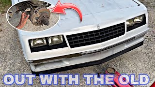 MONTE CARLO SS  1987 - ROTORS, CALIPERS, PADS REPLACMENT - PART 1 (REMOVAL) #montecarloss #gbody