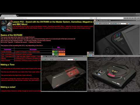 Z80,6502 and 68000 Assembly - Sound on the Master System, GameGear, Megadrive and BBC Micro!