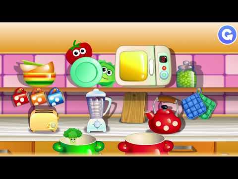 Children's videos, education and fun pastime. we learn colors with fun food