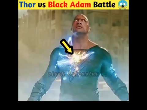 Thor vs Black Adam Battle 😱#shorts #avengers #ironman #viral