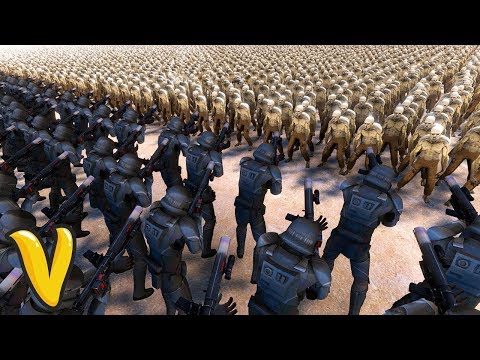 STAR WARS 100 DEATH TROOPERS VS 30000 ZOMBIES! Ultimate Epic Battle Simulator Funny Moments!