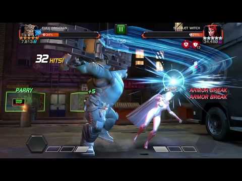 AQ Day 2 Map 5 ~ 5* Rank 4 Unduped Cull Obsidian vs. 2nd Miniboss Scarlet Witch