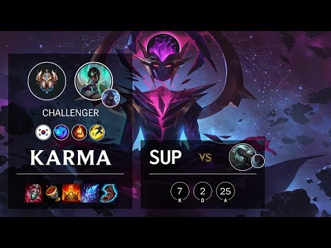 Karma Support vs Senna - KR Challenger Patch 10.7