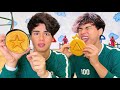 Trying The SQUID GAME Honeycomb Candy Challenge