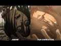 Anime Vs Fan Animation Attack On Titan Season 4 Part 2 Episode 3 Eren Dead