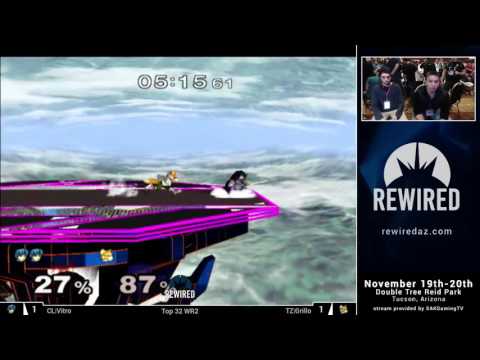 Rewired 2016 Melee Singles Top 48 WR2 - CL|Vitro (Fox) vs TZ|Grillo (Fox)