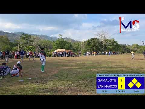 Campeonato de Béisbol de San Marcos Nasawé  EL GAMALOTE VS SAN MARCOS