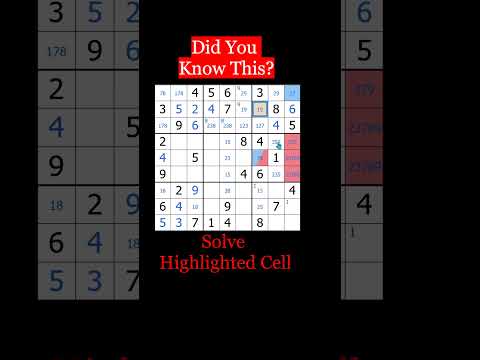 How To Solve Hard Sudoku With XY-Wings Sudoku Shorts 71#Sudoku #puzzle #shorts