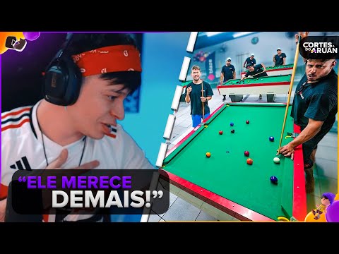 ARUAN REAGE: O MAIOR CAMPEONATO DE SINUCA COM MEUS AMIGOS (RENATO GARCIA) - Cortes do Aruan