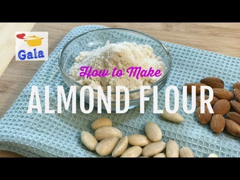 How to make gluten free almond flour and peel almonds