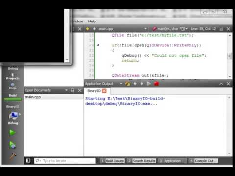 C++ Qt 85   Binary IO basic object serialization