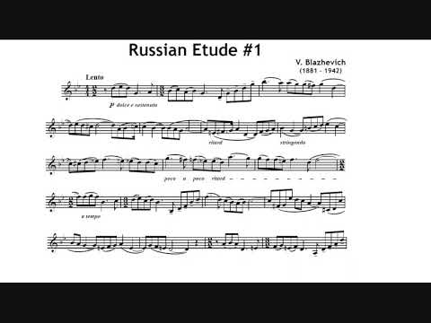 Vladislav Blazhevich: Russian Étude n.1 (Jeroen Berwaerts, trumpet)