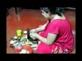 Housewife Cutting Vegetable For Dinner