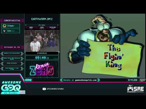 [AGDQ19 en Español] Earthworm Jim 2 (Any% Normal) en 30:23 por Gargon100