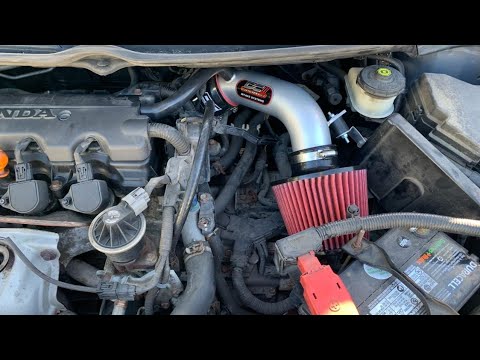DCSports Short Ram Intake installation on 2006 Honda Civic R18 + sound before and after