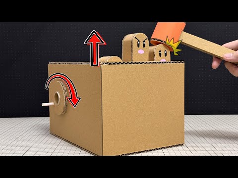 Whack a Mole Game from Cardboard DIY  How to make pokemon