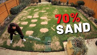 How To Level & OverSeed A Lawn : TimeLapse