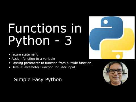 Return Statement Functions In Python Part 3