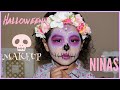 MAQUILLAJE DE HALLOWEEN PARA NIÑAS CATRINA Sugar Skull Makeup IvonneDiazMakeup