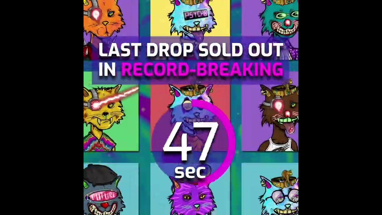 PsychoKitties NFT Promo video | Sergey Designer Motion Graphic Portfolio