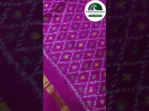 Pink Daliya Bhat Single Ikat Silk Stole