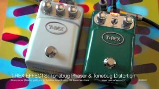 Video thumbnail for T-Rex Effects Tonebugs: Phaser and Distortion by Brett Kingman