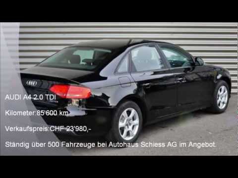 AUDI A4 2.0 TDI - A-8394 - AUTOHAUS SCHIESS AG - OCCASION.